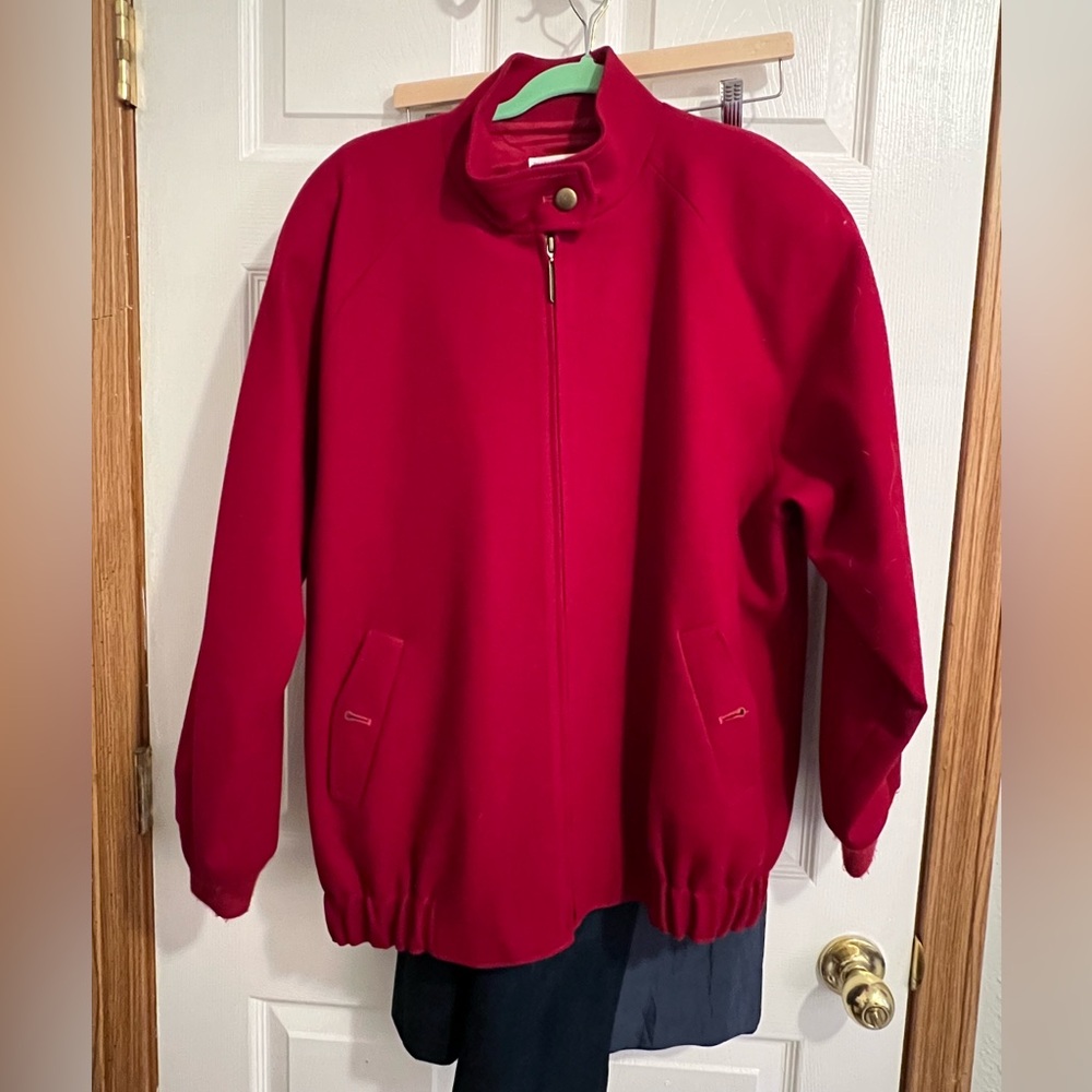 Vintage Red Pendleton Wool Jacket Size Large - image 3
